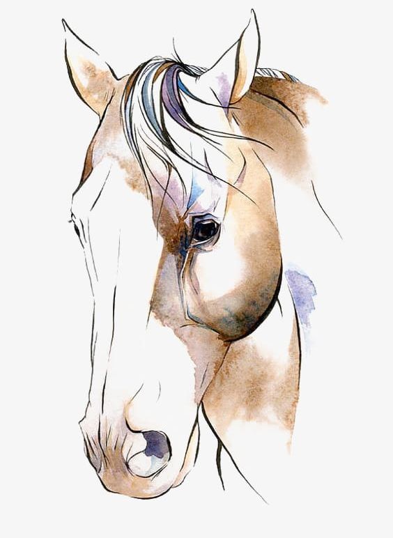 Watercolor Horse PNG, Clipart, Animals, Cartoon, Cartoon Horse, Figure, Hand Painted Free PNG Download
