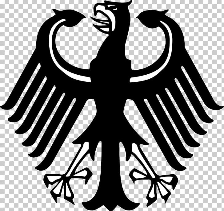 Coat Of Arms Of Germany Weimar Republic German Empire Eagle PNG, Clipart, Animals, Beak, Bird, Bird Of Prey, Black And White Free PNG Download