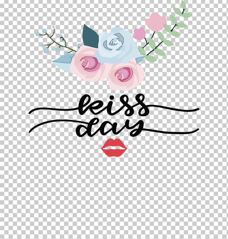 Cut Flowers Clothing Logo Text PNG, Clipart, Clothing, Cut Flowers, Kiss, Kiss Day, Logo Free PNG Download