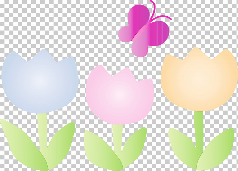 Tulip Pink Petal Flower Plant PNG, Clipart, Butterfly, Flower, Lily Family, Paint, Petal Free PNG Download