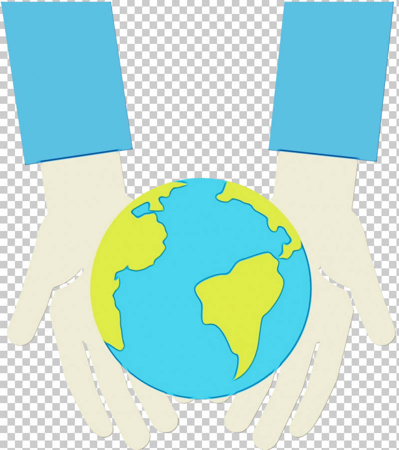 Turquoise Globe World Earth Gesture PNG, Clipart, Earth, Gesture, Globe, Hand, Paint Free PNG Download