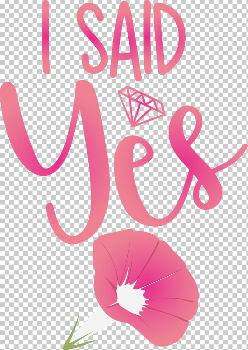 I Said Yes She Said Yes Wedding PNG, Clipart, Flower, I Said Yes, Logo ...