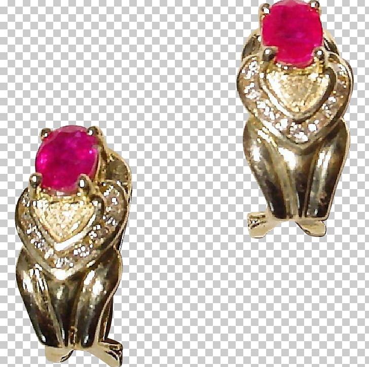 Ruby Earring Diamond Carat Colored Gold PNG, Clipart, Body Jewellery, Body Jewelry, Carat, Colored Gold, Diamond Free PNG Download