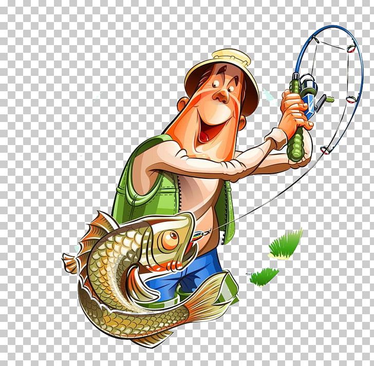 Fishing Rod Cartoon Fisherman PNG, Clipart, Angling, Art, Balloon