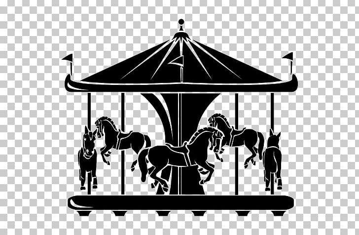 Horse Carousel Traveling Carnival Silhouette Photography PNG, Clipart, Amusement Park, Animals, Black And White, Calendula, Carousel Free PNG Download