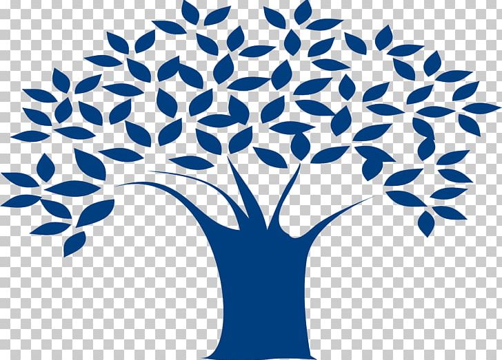 Tree Oak Blue PNG, Clipart, Black And White, Blue, Branch, Color, Drawing Free PNG Download