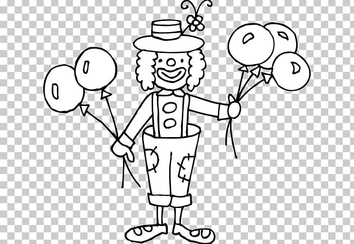 Clown Circus Black And White PNG, Clipart, Angle, Area, Art, Cartoon, Child Free PNG Download