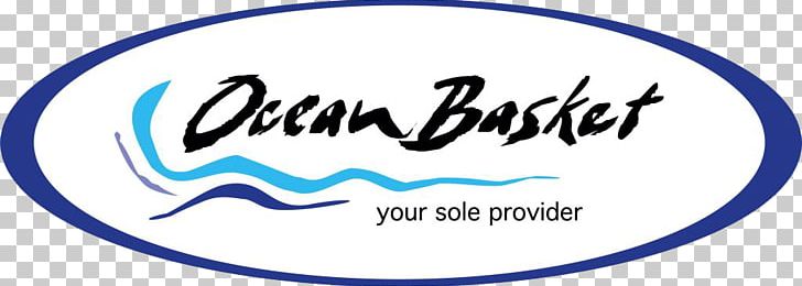 Logo Ocean Basket Design Brand Restaurant PNG, Clipart, Area, Blue, Brand, Calligraphy, Label Free PNG Download