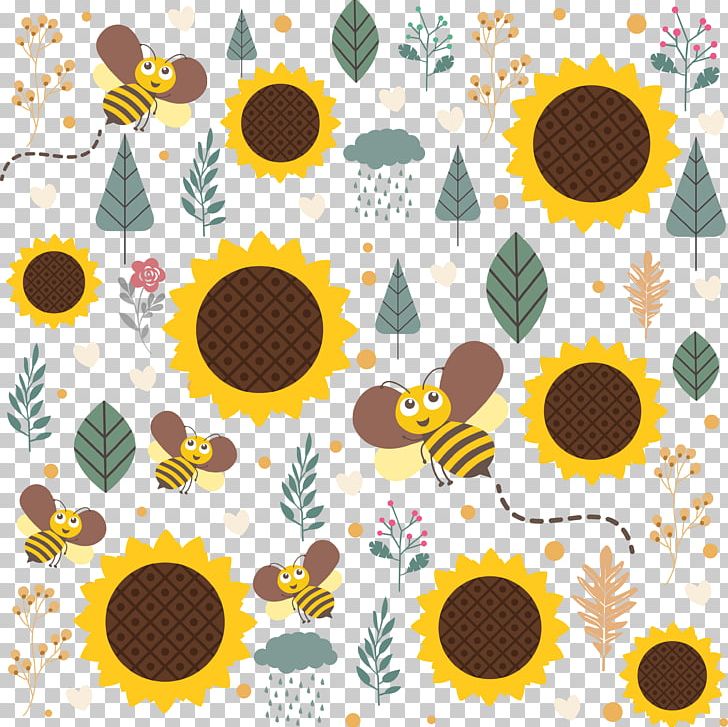Honey Bee Common Sunflower PNG, Clipart, Bee, Beehive, Bee Vector, Botany, Boy Cartoon Free PNG Download