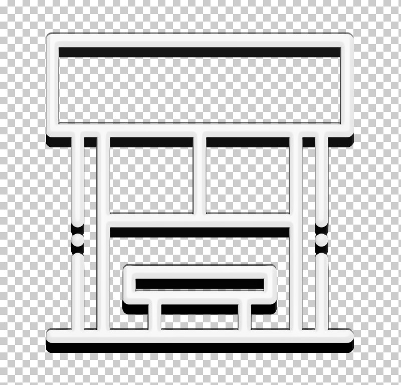 Bench Icon Cityscape Icon Bus Stop Icon PNG, Clipart, Area, Bench Icon, Black And White, Bus Stop Icon, Cityscape Icon Free PNG Download