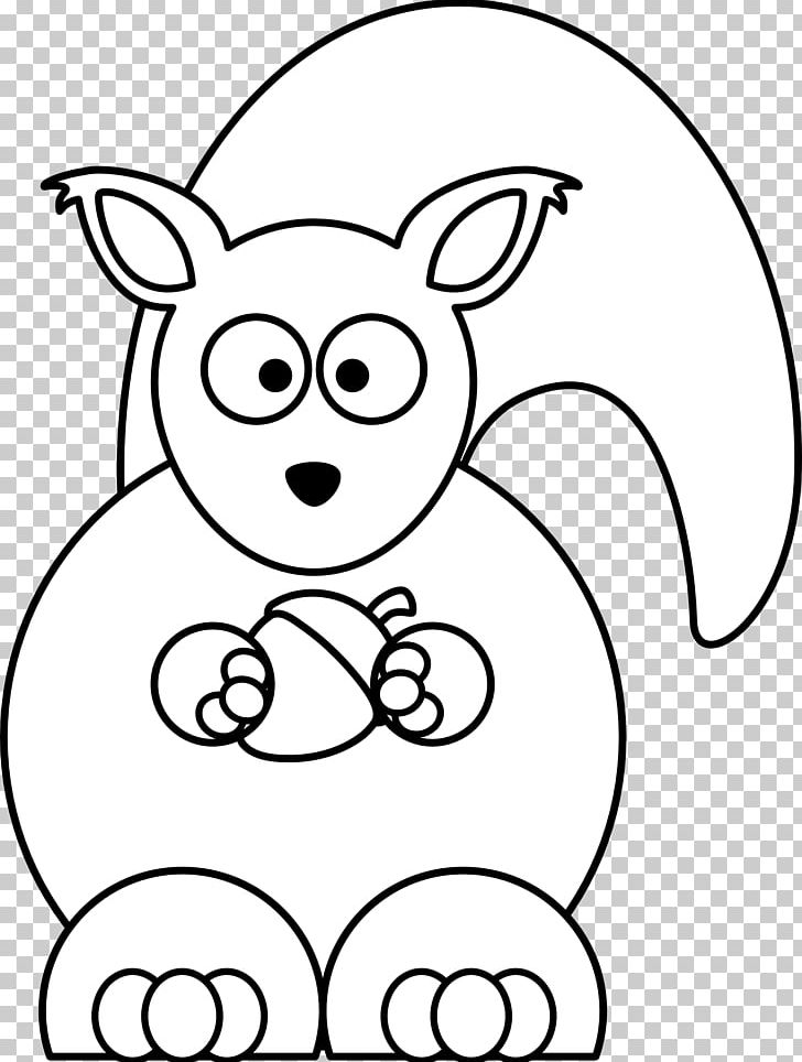 Squirrel Hare Cartoon Black And White PNG, Clipart, Bear, Black, Carnivoran, Cartoon, Coloring Book Free PNG Download