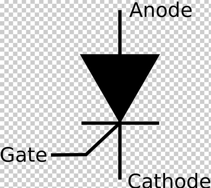 Gate Turn-off Thyristor Silicon Controlled Rectifier Electronic Symbol Electronics PNG, Clipart, Alternating Current, Angle, Area, Black, Black And White Free PNG Download