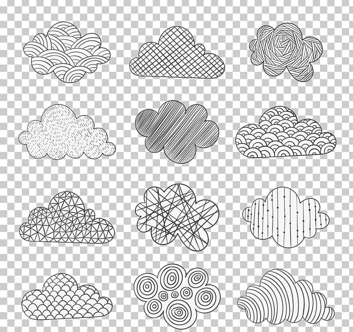 Paper Doodle Cloud Drawing Euclidean PNG, Clipart, Abstract Art, Angle, Area, Black, Black And White Free PNG Download