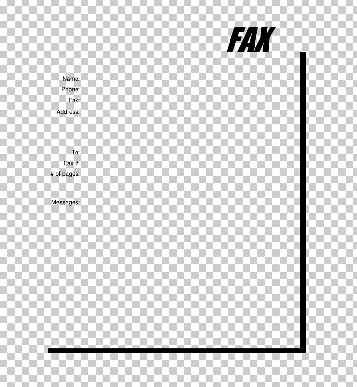 Template Fax Microsoft Word Document PDF PNG, Clipart, Angle, Area, Black, Black And White, Brand Free PNG Download