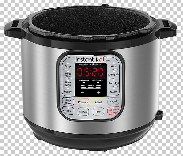 Instant Pot IP-DUO60 Pressure Cooking Slow Cookers Quart PNG, Clipart, Cooker, Cooking, Food Processor, Food Steamers, Home Appliance Free PNG Download