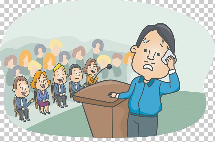 public speaking anxiety cartoon