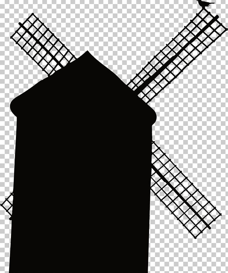 Windmill Silhouette PNG, Clipart, Angle, Black, Building, Line, Mill Free PNG Download