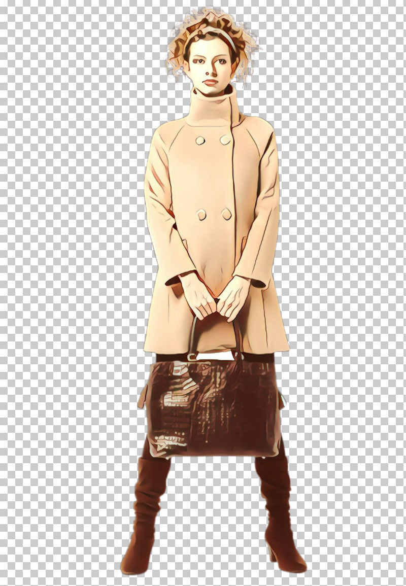 Clothing Standing Fashion Beige Brown PNG, Clipart, Beige, Brown, Clothing, Coat, Fashion Free PNG Download