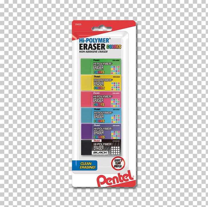 Eraser Paper Pentel Polymer Office Supplies PNG, Clipart, Color, Electronics Accessory, Eraser, Hardware, Latex Free PNG Download