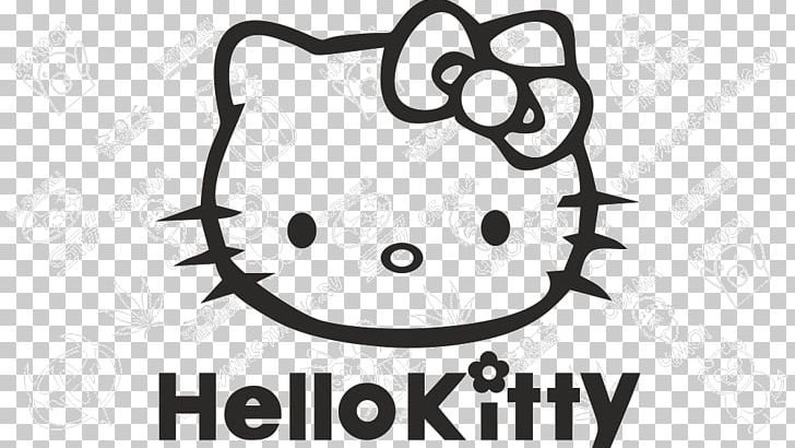 Hello Kitty Wall Decal Bumper Sticker PNG, Clipart, Black And White, Brand, Bumper Sticker, Character, Coloring Book Free PNG Download