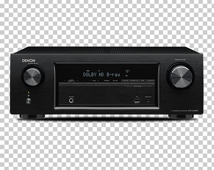 AV Receiver Denon AVR-X520BT Home Theater Systems 5.1 Surround Sound PNG, Clipart, 51 Surround Sound, Airplay, Audio, Audio Equipment, Audio Power Amplifier Free PNG Download