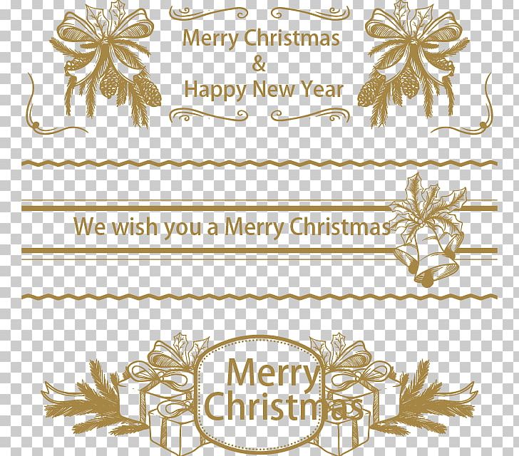 Christmas New Year Computer File PNG, Clipart, Banner, Border, Christmas, Christmas Bells, Christmas Tree Free PNG Download