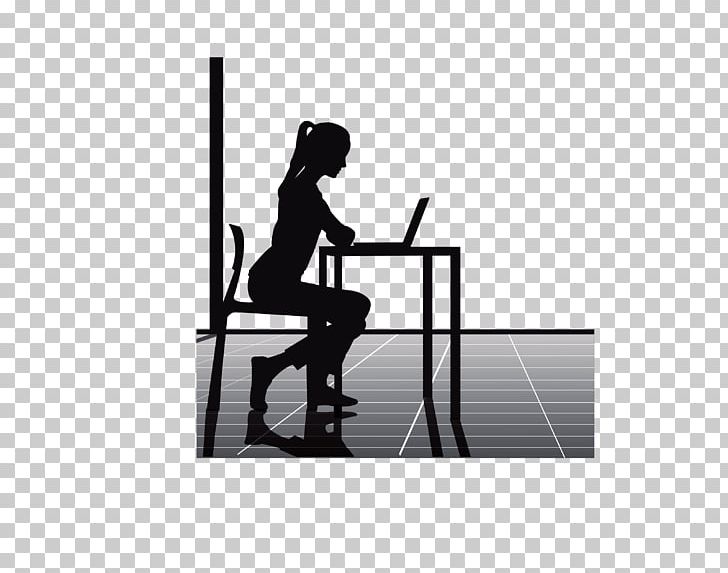 Silhouette Office Female PNG, Clipart, Angle, Baby Girl, Black, Black Hair, Black Vector Free PNG Download