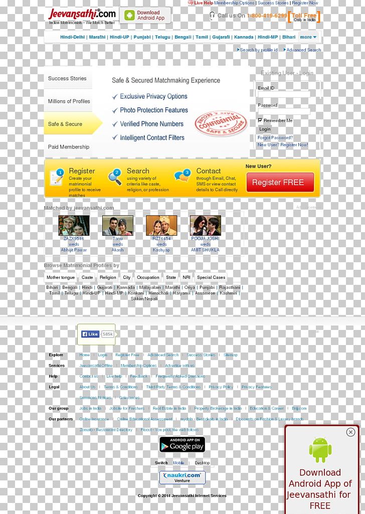 Matrimonial Website Marriage Jeevansathi.com Matchmaking Web Page PNG, Clipart, Advertising, Area, Caste, Community, Dandiya Free PNG Download