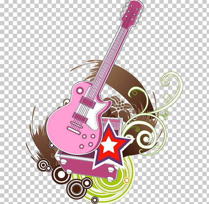 Electric Guitar Five-pointed Star Illustration PNG, Clipart, Abstract Background, Abstract Lines, Art, Cartoon, Clip Art Free PNG Download
