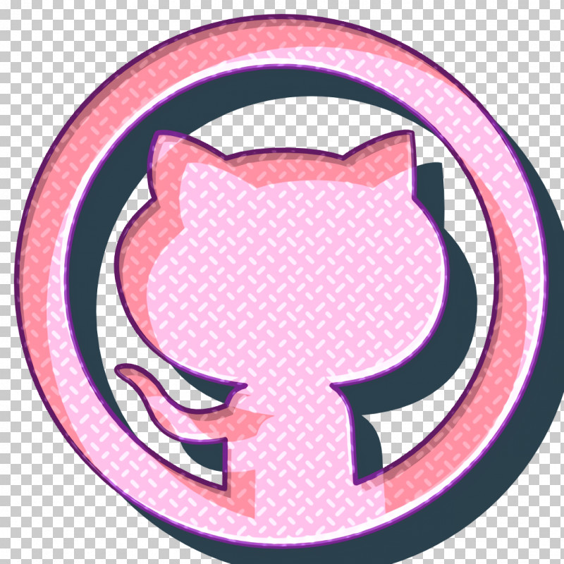 Github Icon Logotypes Icon PNG, Clipart, Circle, Emblem, Github Icon, Logotypes Icon, Pink Free PNG Download