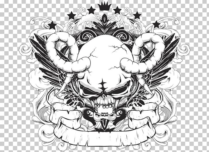 Skull Print, Skull Drawing, Skull Sketch, T Shirt Printing PNG and Vector  with Transparent Background for Free Download