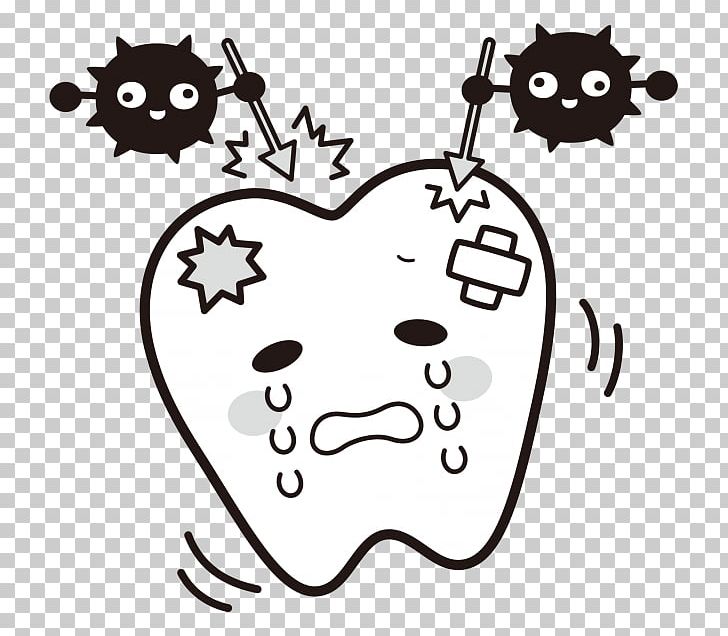 Tooth Decay Streptococcus Mutans Dentist 歯科 PNG, Clipart, Art, Artwork, Black, Black And White, Dental Floss Free PNG Download