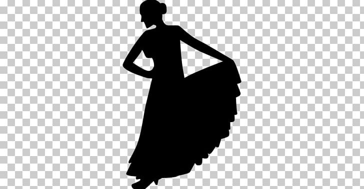 Flamenco Dance Silhouette PNG, Clipart, Animals, Arm, Ballet, Black And White, Clothing Free PNG Download