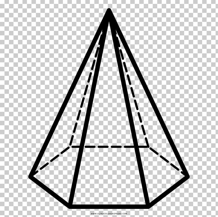 Hexagonal Pyramid Square Pyramid Solid Geometry Area PNG, Clipart, Angle, Area, Base, Black, Black And White Free PNG Download