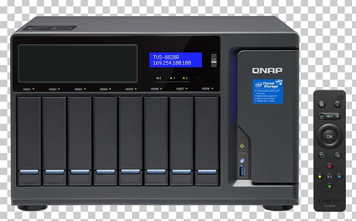 Intel Core I7 QNAP TVS-882BRT3 8-Bay NAS Enclosure Category Small/Medium Business SMB Network Storage Systems PNG, Clipart, Audio Receiver, Central Processing Unit, Electronic Device, Electronics, Electronics Accessory Free PNG Download