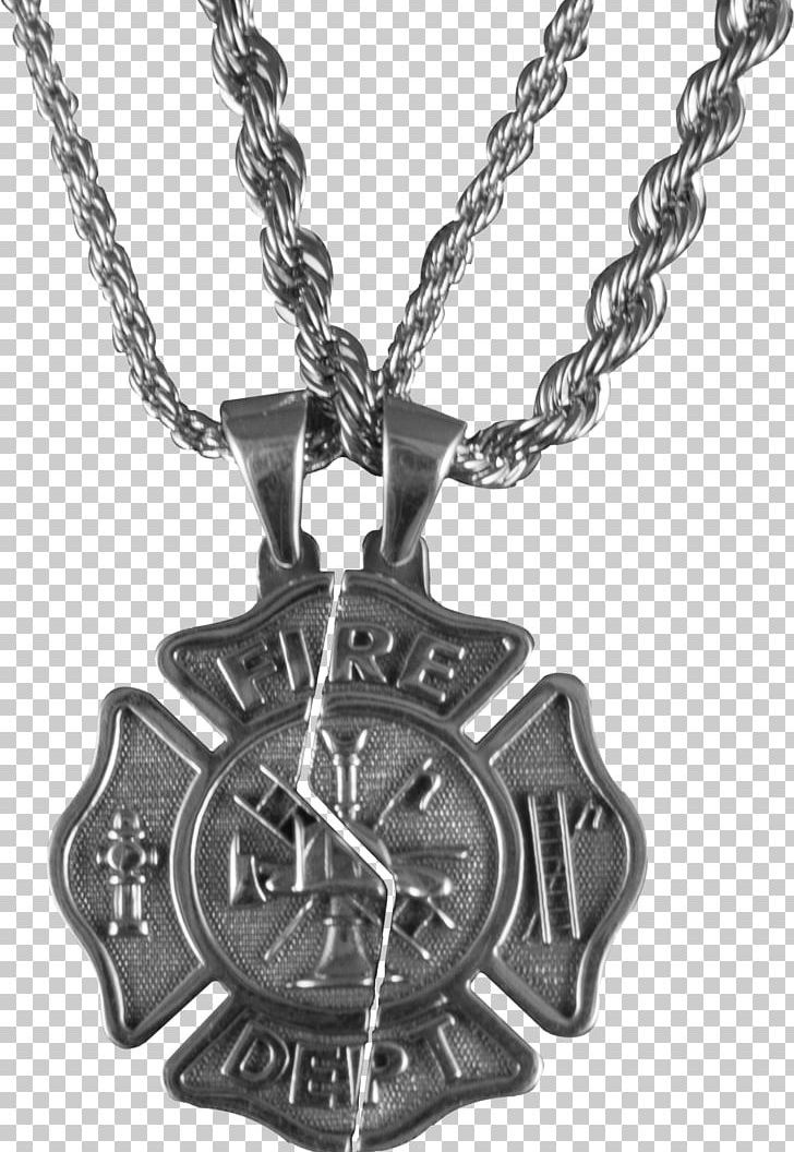 Firefighter Locket Decal Charms & Pendants Necklace PNG, Clipart, Amp, Black And White, Chain, Charm Bracelet, Charms Free PNG Download