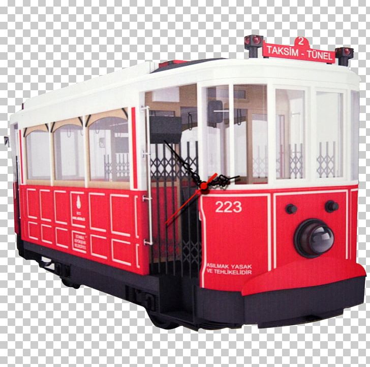 Trolley Railroad Car Train Tünel Taksim Square PNG, Clipart, Chandelier, Clock, Galata, Istanbul Nostalgic Tramways, Kadikoy Free PNG Download