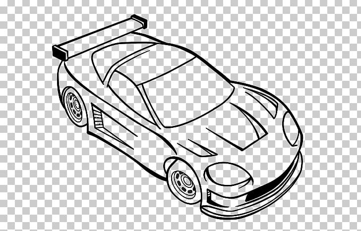 Sports Car Automòbil De Competició Coloring Book Drawing PNG, Clipart, Automotive Design, Automotive Exterior, Black And White, Brand, Car Free PNG Download