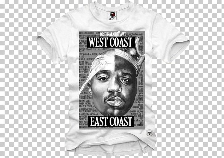 The Notorious B.I.G. T-shirt Biggie & Tupac East Coast–West Coast Hip Hop Rivalry PNG, Clipart, Big, Black And White, Brand, Clothing, East Coast Hip Hop Free PNG Download