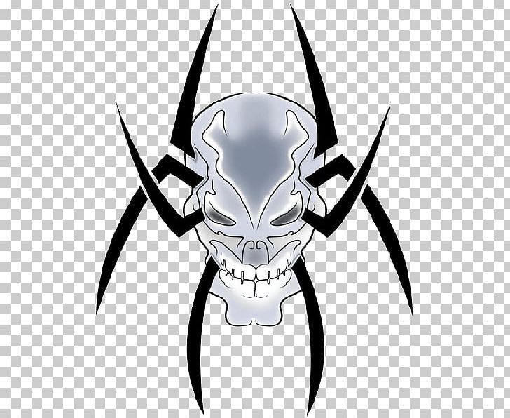 Spider Web Tattoo Skull PNG, Clipart, Arachnid, Art, Artwork, Black And White, Decapoda Free PNG Download