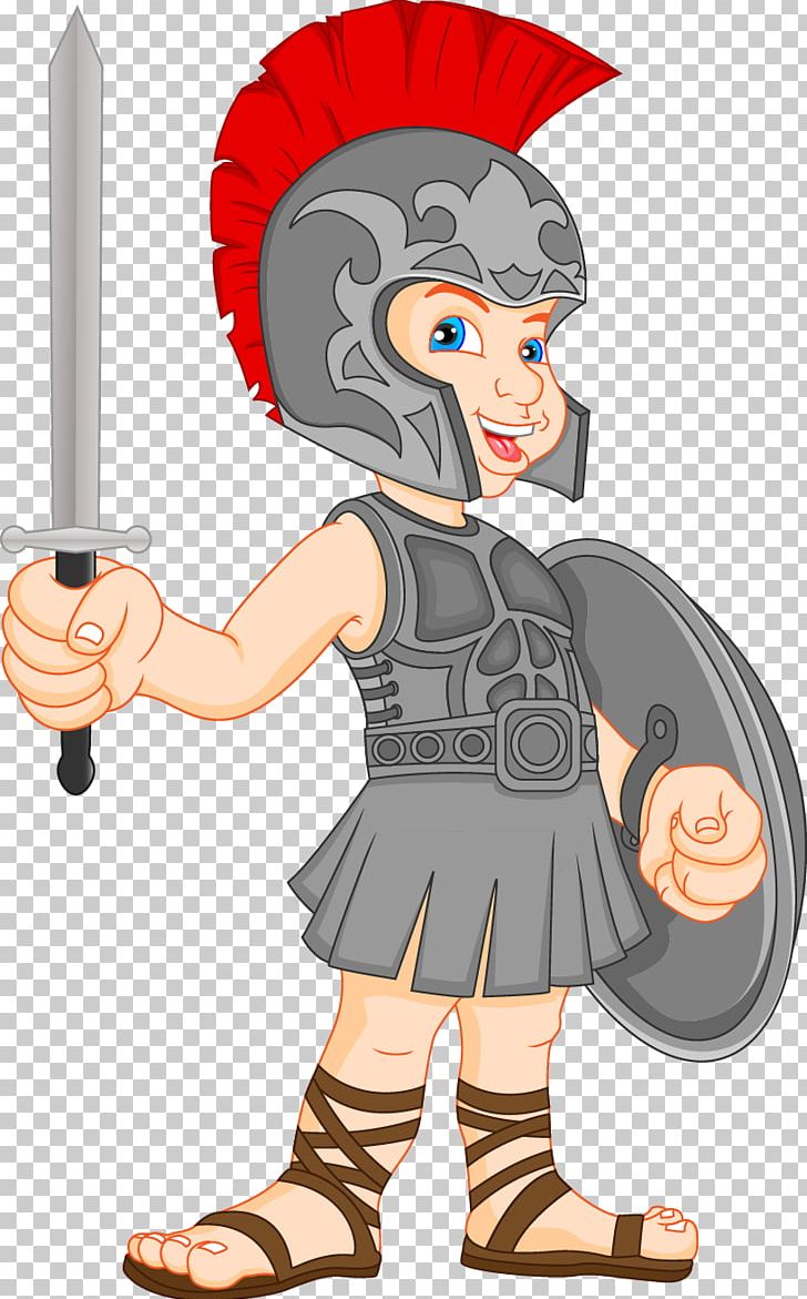 Roman Army Cartoon Centurion PNG, Clipart, Cute Animal, Drawing, Fantasy, Fictional Character, Finger Free PNG Download