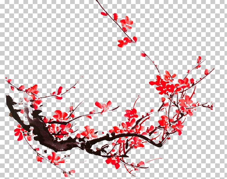 Paper Plum Blossom Ceramic Decal PNG, Clipart, Black And White, Blossom, Branch, Calligraphy, Chinese Free PNG Download