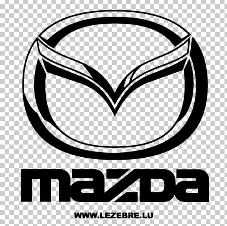 Logo Mazda Motor Corporation Car Sticker Decal PNG, Clipart, Artwork, Automotive Design, Black And White, Brand, Bumper Sticker Free PNG Download
