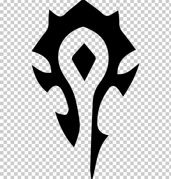 World Of Warcraft Orda Symbol Decal Logo PNG, Clipart, Art, Black And White, Blizzard Entertainment, Decal, Flower Free PNG Download