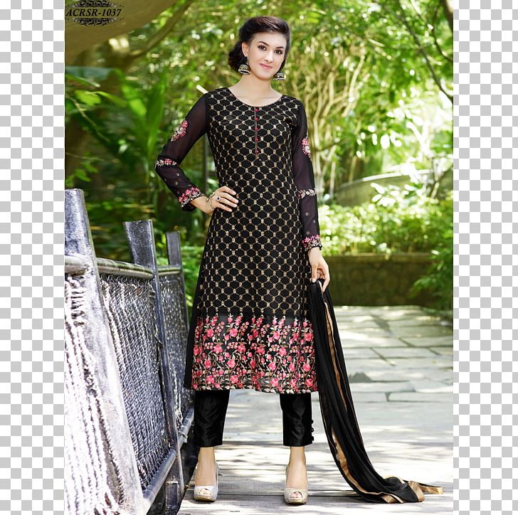 Dress Shalwar Kameez Georgette Suit Dupatta PNG, Clipart, Anarkali Salwar Suit, Black, Black Color, Casual, Chiffon Free PNG Download