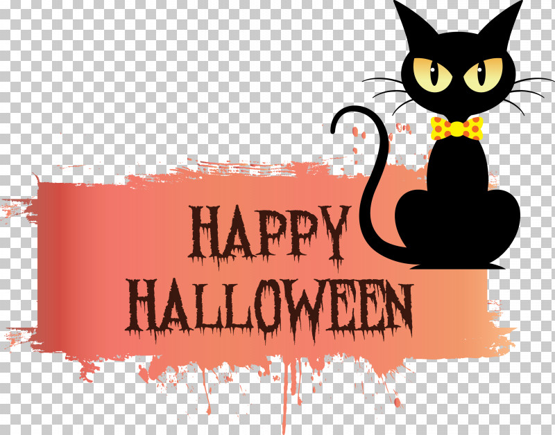 Happy Halloween PNG, Clipart, Biology, Cartoon, Cat, Catlike, Cats M Free PNG Download