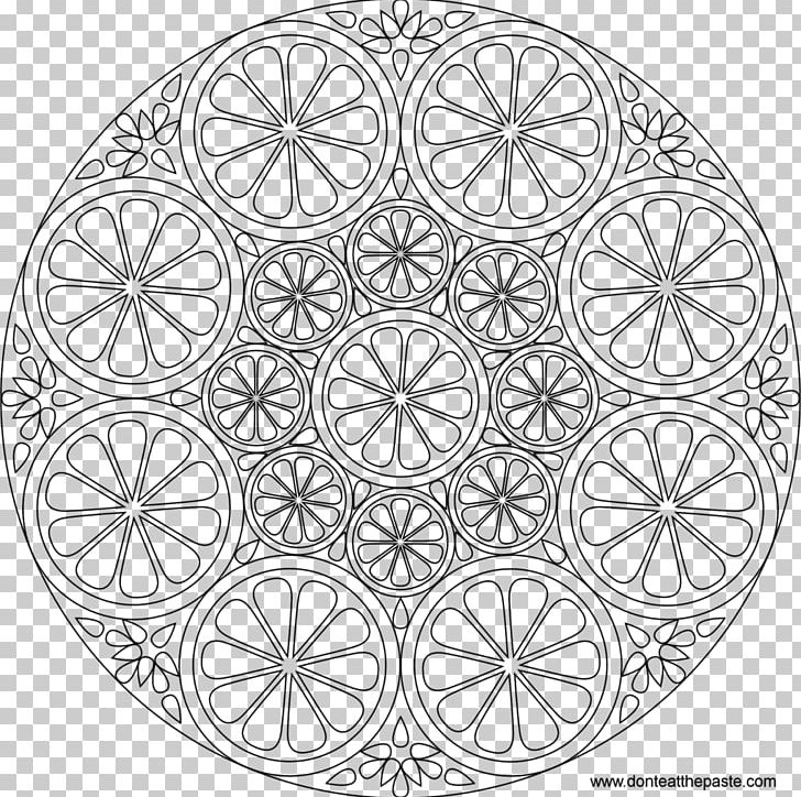 Explore Mandalas Coloring Book Child Citrus PNG, Clipart, Adult, Area, Black And White, Book, Child Free PNG Download