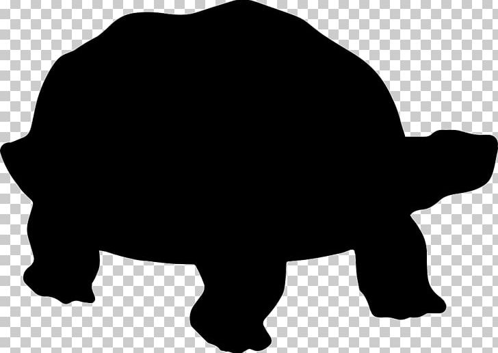 Turtle Reptile Silhouette Bear PNG, Clipart, Animal, Animals, Bear, Black, Black And White Free PNG Download