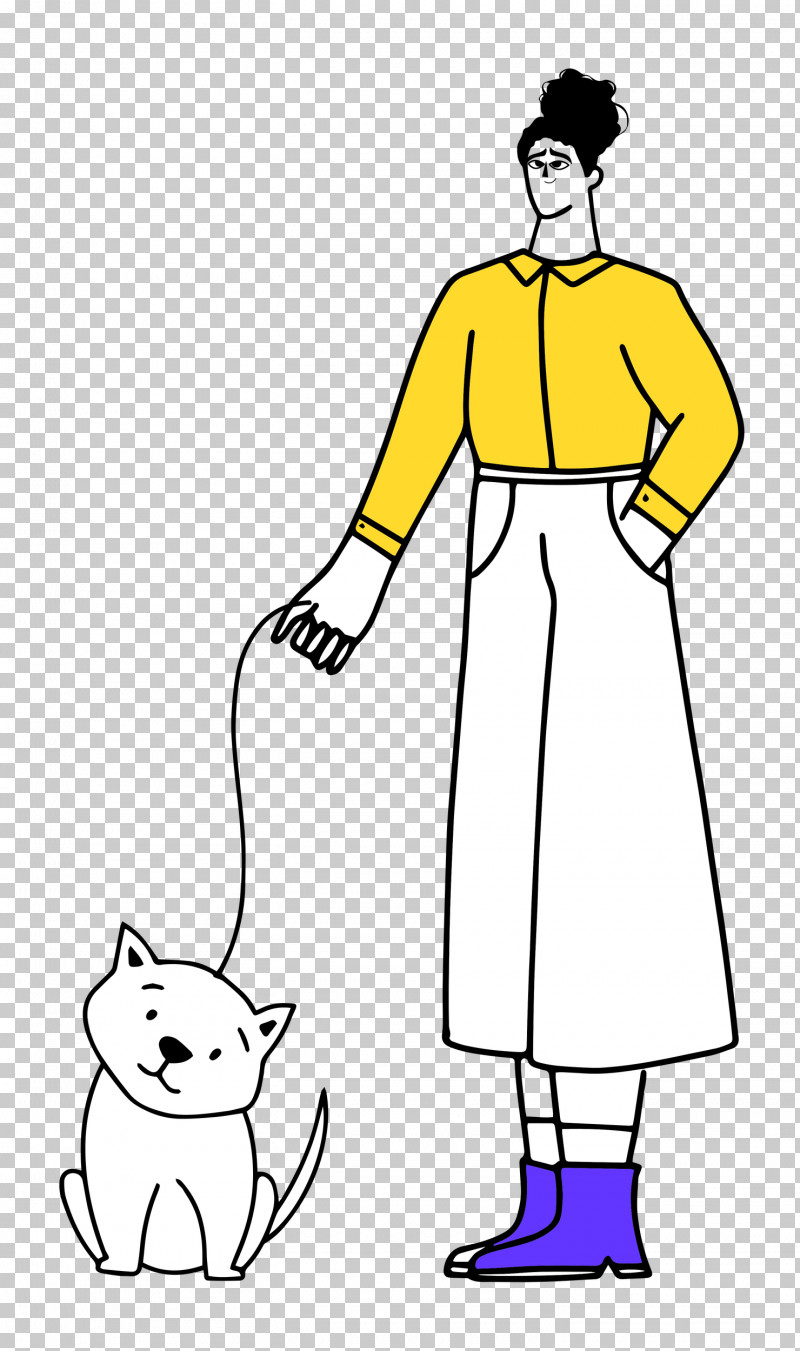 Walking The Dog PNG, Clipart, Dress, Happiness, Hm, Joint, Line Art Free PNG Download