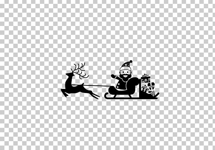 Reindeer Santa Claus Rudolph Christmas PNG, Clipart, Advent, Black, Cartoon, Christmas, Christmas Tree Free PNG Download